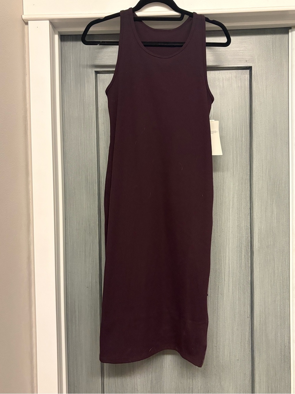 Zella Sleeveless Bodycon Maxi Dress - Burgundy
